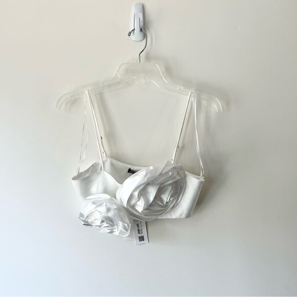 Zara White Floral Blouse - Picture 13 of 14